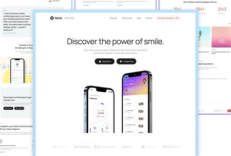 Mobile App Page .